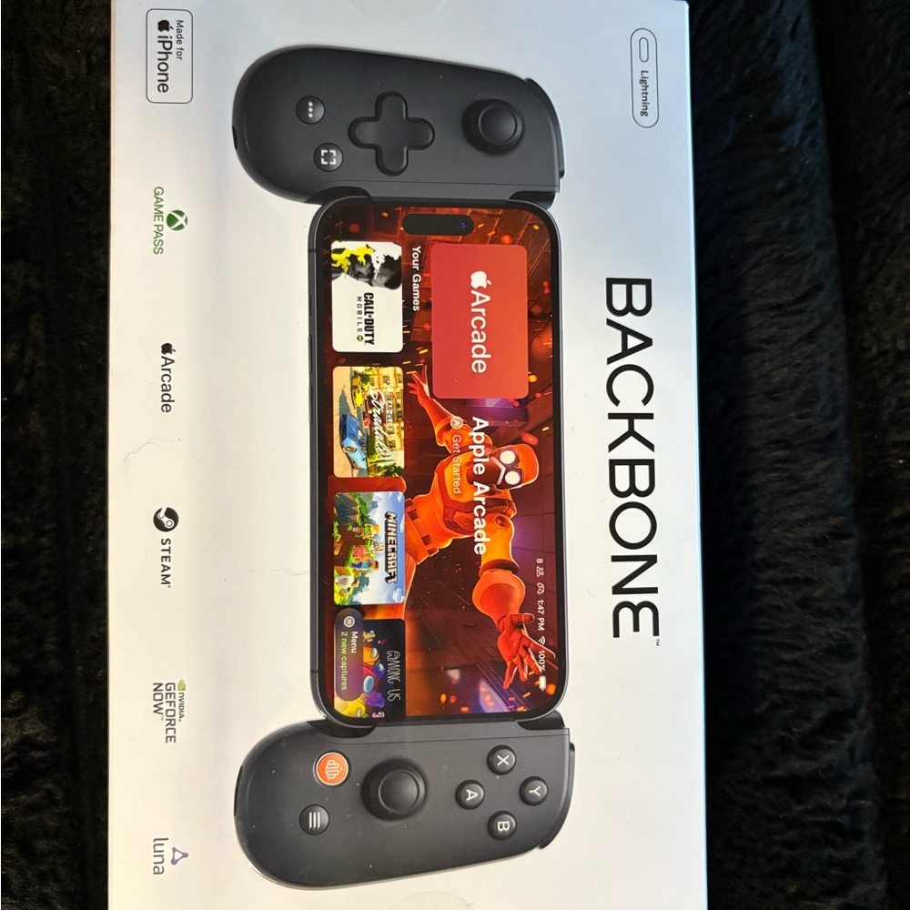 Backbone One Black Handheld Gaming Console for iPhone